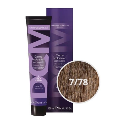 DCM Βαφή Μαλλιών Hazelnut Coffee 7/78 Ξανθό Μπεζ Βιολέ 100ml