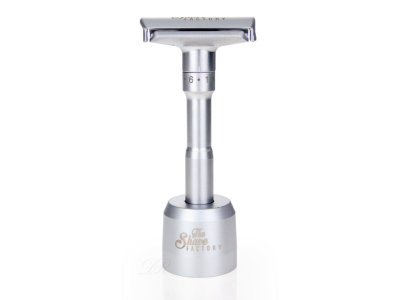 The Shave Factory Safety Razor Adjustable Matte With Stand