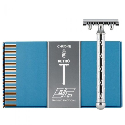 Fatip Safety Razor Chrome Retro Original Open Comb