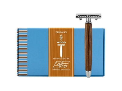 Fatip Safety Razor Zebrano Wood Gentle Closed Comb