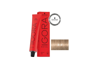 Schwarzkopf Igora Royal Βαφή Μαλλιών 8-4 Ξανθό Ανοιχτό Μπεζ 60ml