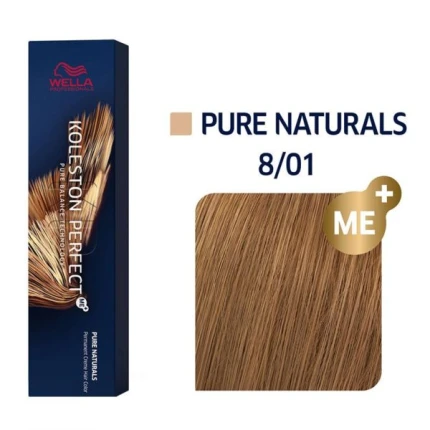Wella Koleston Βαφή Μαλλιών 8/01 Ξανθό Ανοιχτό Φυσικό Σαντρέ 60ml