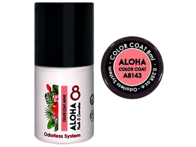 Aloha Ημιμόνιμο A8143 Coral Rose-Κοραλί Τριανταφυλλί 8ml