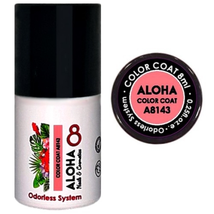 Aloha Ημιμόνιμο A8143 Coral Rose-Κοραλί Τριανταφυλλί 8ml