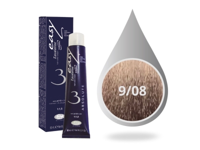 Lisap Milano Βαφή Μαλλιών Absolute 3 Χωρίς Αμμωνία 9/08 Ξανθό Πολύ Ανοιχτό Ιριζέ 60ml