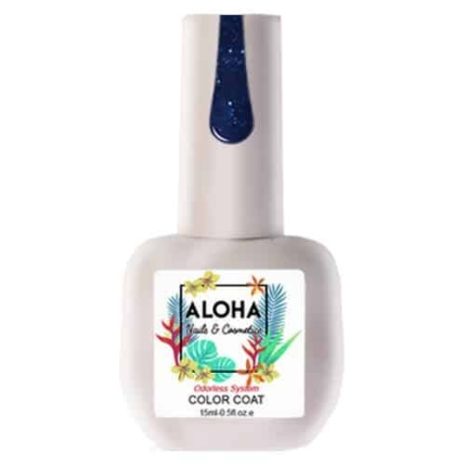 Aloha Ημιμόνιμο Star Shine Glitter FR202 Dark Blue Glitter-Σκούρο Μπλε Glitter 15ml