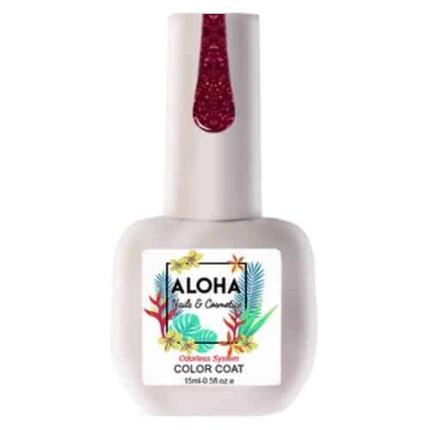 Aloha Ημιμόνιμο Star Shine Glitter FR190 Bordeaux Glitter-Μπορντώ Glitter 15ml