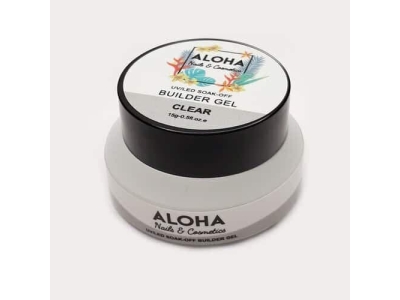 Aloha Soak Off Gel Χτισίματος Clear-Διάφανο 50g