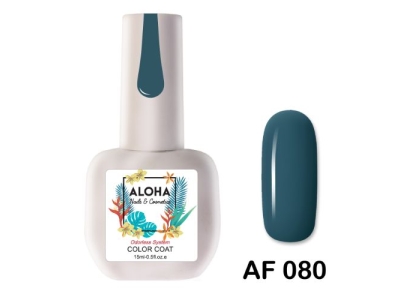 Aloha Ημιμόνιμο AF080 Petrol Green-Πράσινο Πετρόλ 15ml