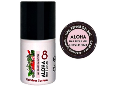 Aloha Nail Repair Gel Rubber Base Θεραπεία Cover Pink 8ml