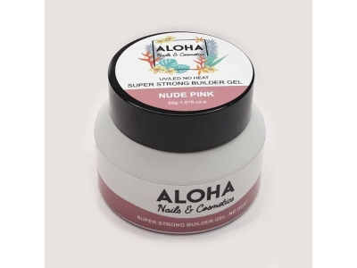 Aloha Super Strong Gel Χτισίματος No Heat Nude Pink 50g