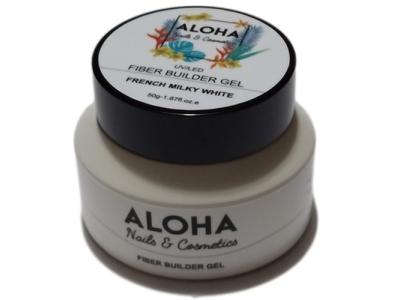 Aloha Fiber Builder Gel Milky White-Γαλακτερό Γαλλικού 15g