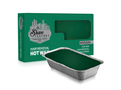 The Shave Factory Πράσινο Ζεστό Κερί Αποτρίχωσης Χωρίς Ταινία 500g
