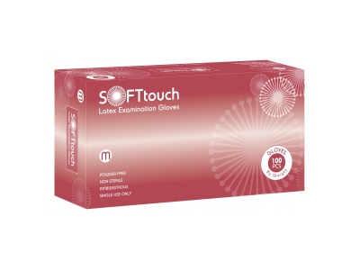 Soft Touch Γάντια Latex Χωρίς Πούδρα Λευκά Small 100τμχ