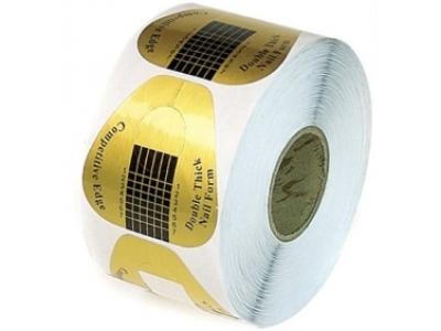 Φόρμες Νυχιών Χρυσές Οβάλ 500τμχ