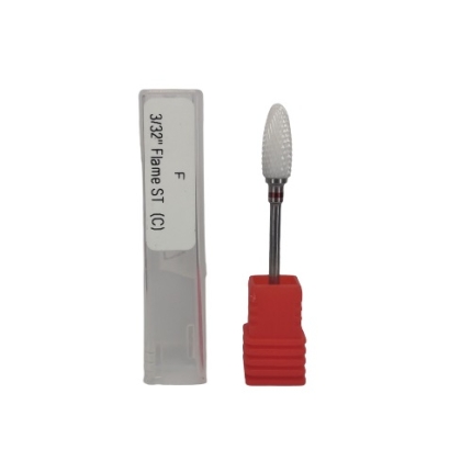 Κεραμική Φρέζα Για Αφαίρεση Gel/Ακρυλικού & Ημιμόνιμου F 3/32" Flame ST (C)