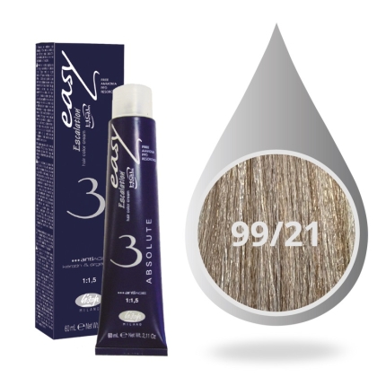 Lisap Milano Βαφή Μαλλιών Absolute 3 Χωρίς Αμμωνία 99/21 Ξανθό Πολύ Ανοιχτό Βαθύ Ψυχρό 60ml