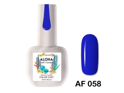 Aloha Ημιμόνιμο AF058 Electric Blue-Μπλε Ελεκτρίκ 15ml