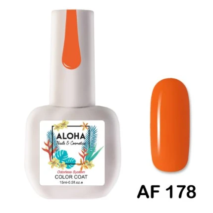 Aloha Ημιμόνιμο AF178 Dark Orange-Πορτοκαλί Σκούρο 15ml