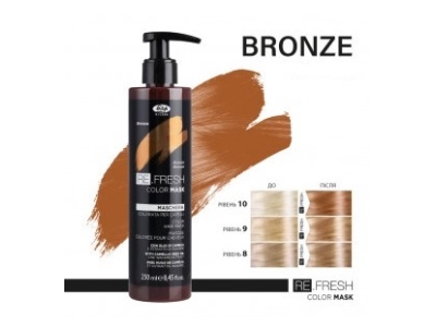 Lisap Milano Refresh Μάσκα-Χρώμα Bronze 250ml
