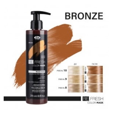 Lisap Milano Refresh Μάσκα-Χρώμα Bronze 250ml