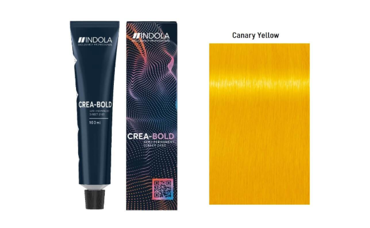 Βαφή Μαλλιών Indola Crea Bold Canary Yellow Κίτρινο 100ml