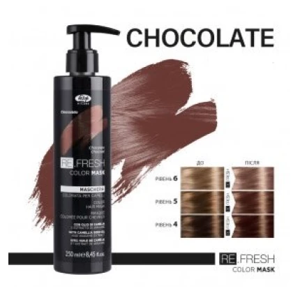 Lisap Milano Refresh Μάσκα-Χρώμα Chocolate 250ml