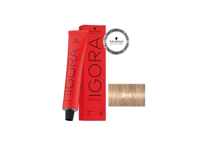 Schwarzkopf Igora Royal Βαφή Μαλλιών 9-4 Ξανθό Πολύ Ανοιχτό Μπεζ 60ml