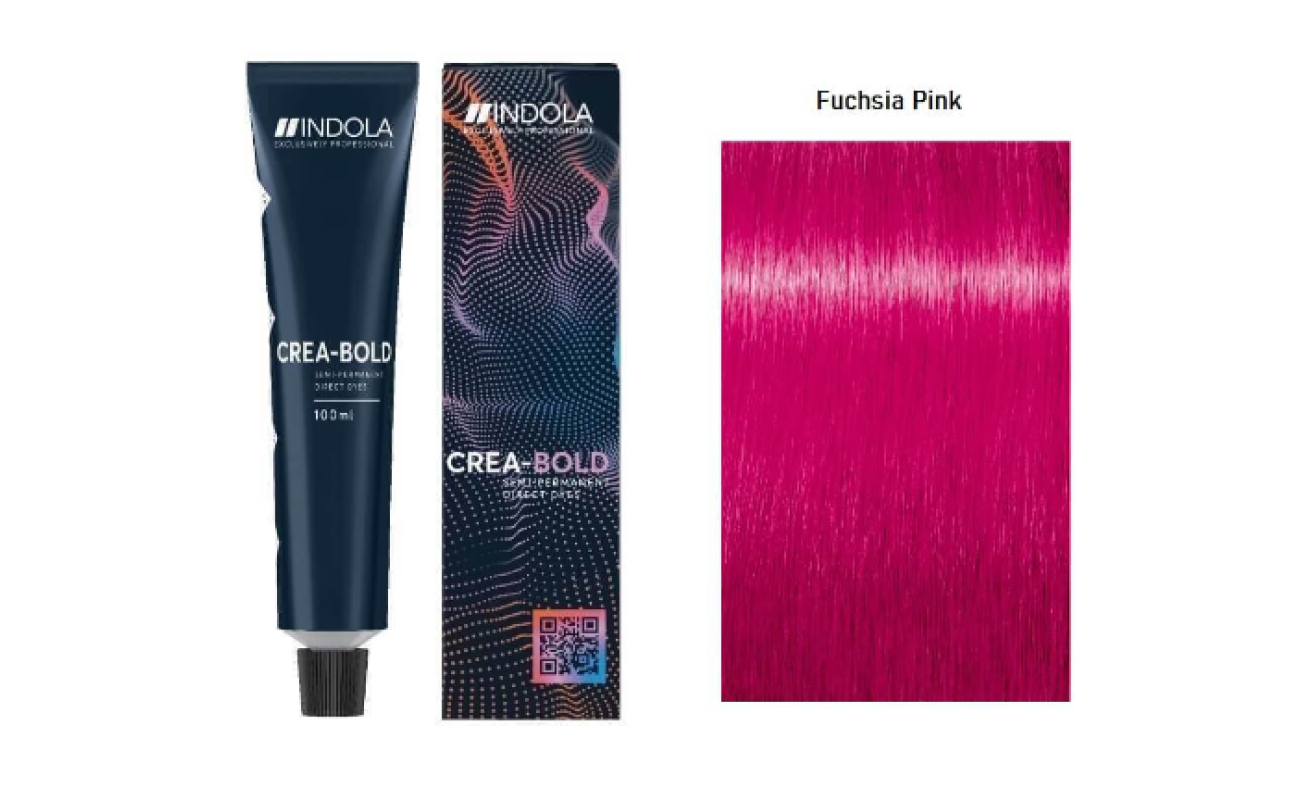 Βαφή Μαλλιών Indola Crea Bold Fuchsia Pink Ροζ Φούξια 100ml