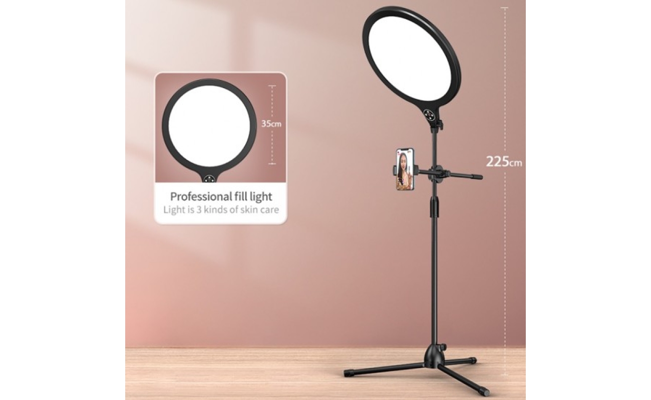 Ring Light Επαγγελματικό Φωτιστικό Δαχτυλίδι YQ-320B 30cm/12″