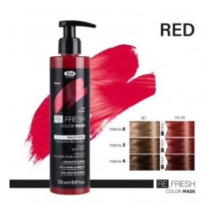 Lisap Milano Refresh Μάσκα-Χρώμα Red 250ml