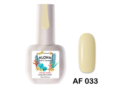 Aloha Ημιμόνιμο AF033 Soft Yellow-Κίτρινο Απαλό 15ml