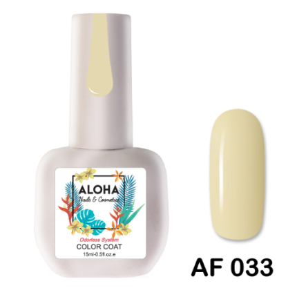 Aloha Ημιμόνιμο AF033 Soft Yellow-Κίτρινο Απαλό 15ml