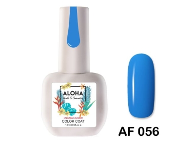 Aloha Ημιμόνιμο AF056 Bright Blue-Μπλε Φωτεινό 15ml