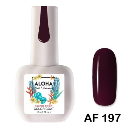 Aloha Ημιμόνιμο AF197 Dark Aubergine-Σκούρο Μελιτζανί 15ml