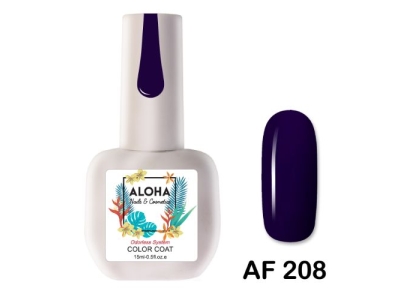 Aloha Ημιμόνιμο AF208 Midnight Indigo Blue-Σκούρο Μπλε Μωβ 15ml