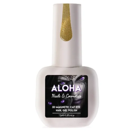 Aloha Ημιμόνιμο 3D Magnetic Cat Eye CT001 Χρυσό 15ml