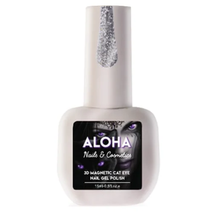 Aloha Ημιμόνιμο 3D Magnetic Cat Eye CT002 Ασημί 15ml
