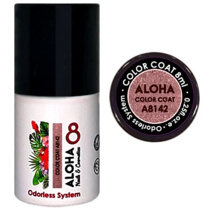 Aloha Ημιμόνιμο A8142 Rose Gold Metallic-Μεταλλικό Ροζ Χρυσό 8ml