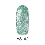 Aloha Ημιμόνιμο A8162 Minty Mermaid Metallic With Glitter-Μέντα Γοργονέ Μεταλλικό Με Glitter 8ml - 2