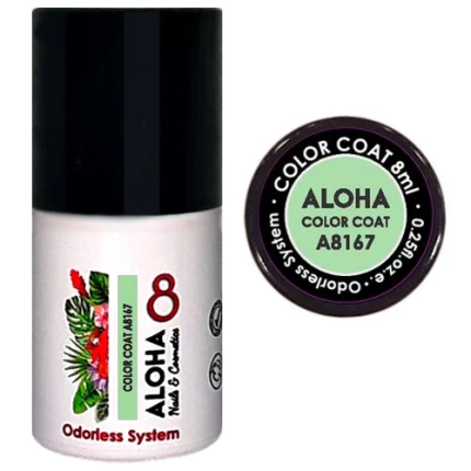 Aloha Ημιμόνιμο A8167 Pastel Mint Green-Μέντα Pastel 8ml