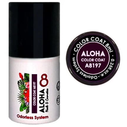 Aloha Ημιμόνιμο A8197 Dark Aubergine-Σκούρο Μελιτζανί 8ml