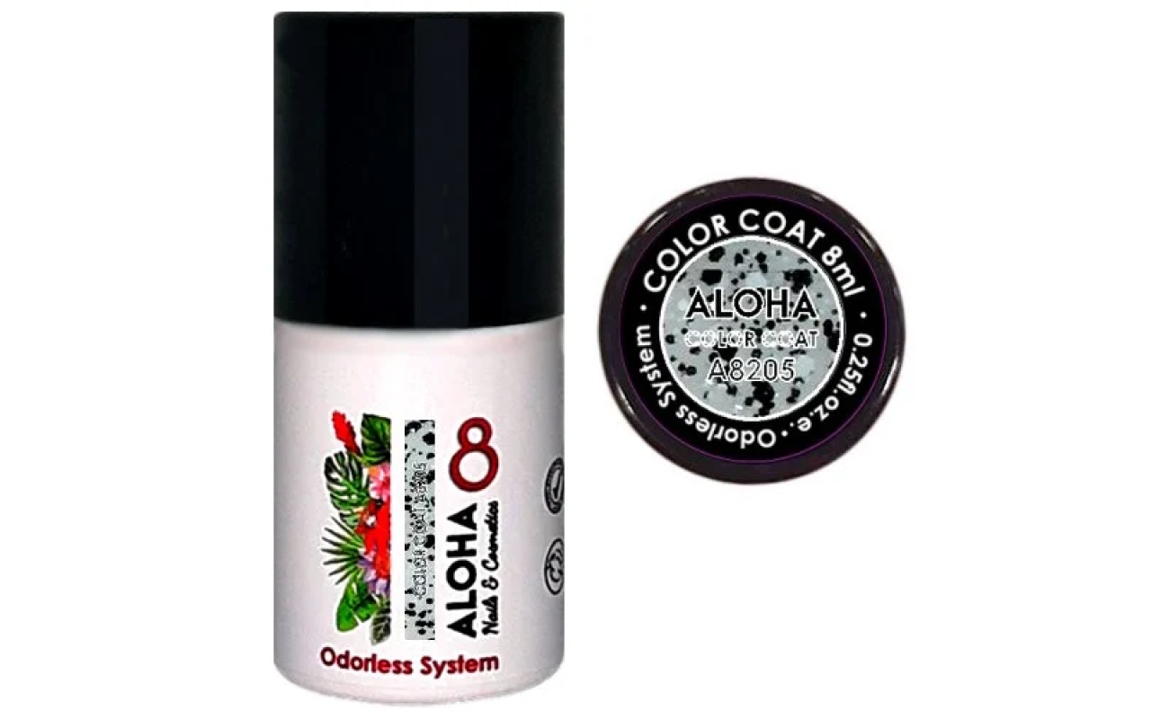 Aloha Ημιμόνιμο A8205 Stone Effect Transparent Glitter 8ml