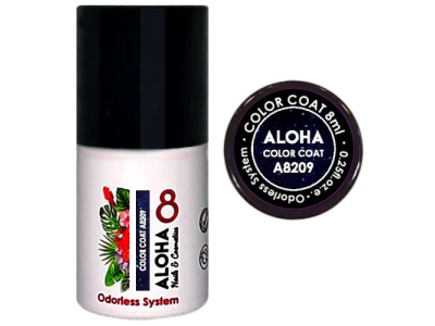 Aloha Ημιμόνιμο A8209 Dark Blue With Shimmer-Μπλε Σκούρο Μεταλλικό Με Shimmer 8ml