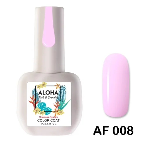 Aloha Ημιμόνιμο AF008 Soft Candy Pink-Ροζ Κουφετί Απαλό 15ml - Aloha Ημιμόνιμα Βερνίκια 15ml Aloha Ημιμόνιμο AF008 Soft Candy Pink-Ροζ Κουφετί Απαλό 15ml