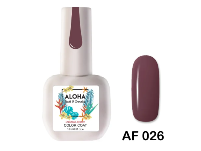 Aloha Ημιμόνιμο AF026 Eggplant Brown-Καφέ Μελιτζανί 15ml