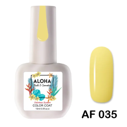 Aloha Ημιμόνιμο AF035 Yellow-Κίτρινο 15ml