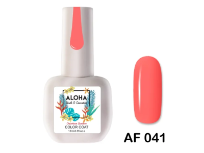 Aloha Ημιμόνιμο AF041 Coral-Κοραλί 15ml - φωτογραφία προϊόντος 2