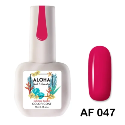 Aloha Ημιμόνιμο AF047 Fuchsia Ruby-Φούξια Ρουμπινί 15ml