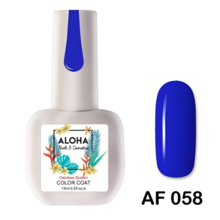Aloha Ημιμόνιμο AF058 Electric Blue-Μπλε Ελεκτρίκ 15ml